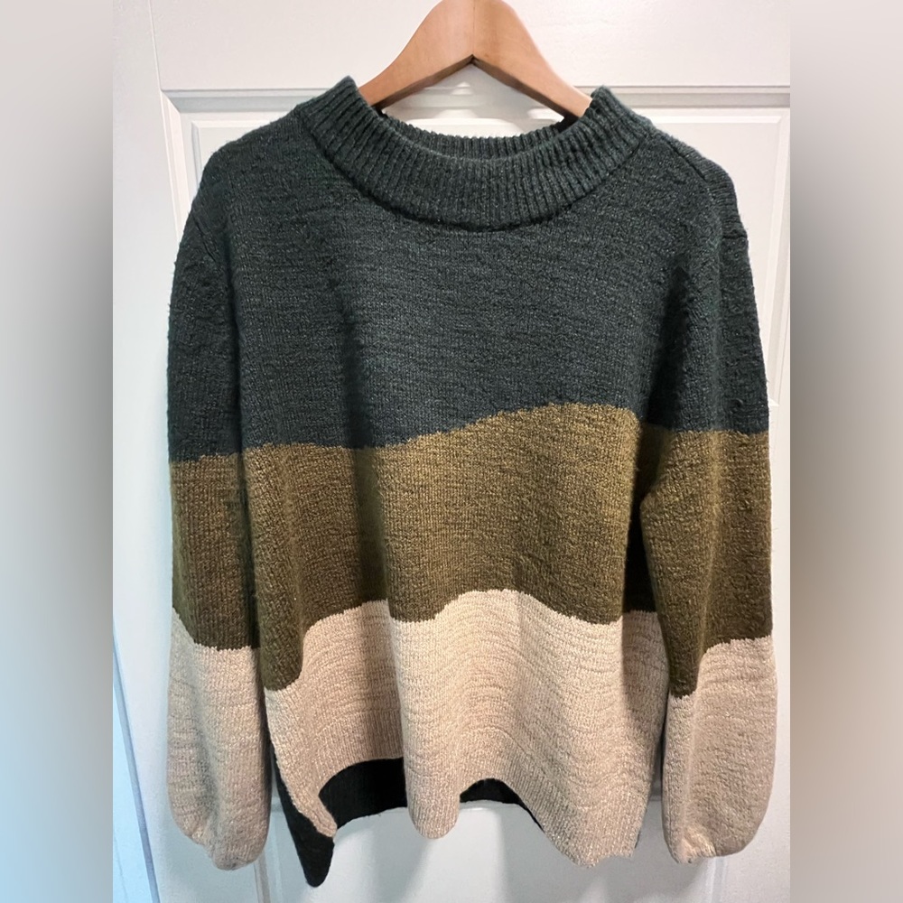 FORTUNE + IVY Dimity Balloon Sleeve Sweater